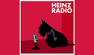 Heinz Radio logo, scotty dog with microphone